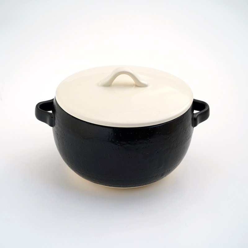 味楽 レンジごはん鍋（白黒）