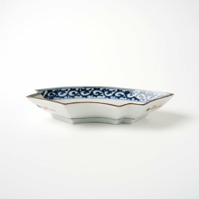 山本長左（やまもとちょうざ） 【山本長左】5.5号扇面皿 色絵花鳥〈1枚