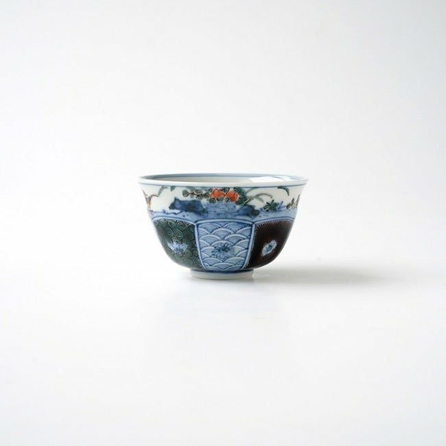 山本長左（やまもとちょうざ） 【山本長左】ぐい呑 色絵祥瑞〈1個
