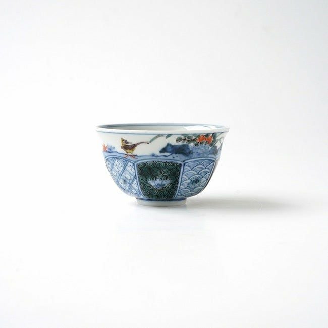 山本長左（やまもとちょうざ） 【山本長左】ぐい呑 色絵祥瑞〈1個