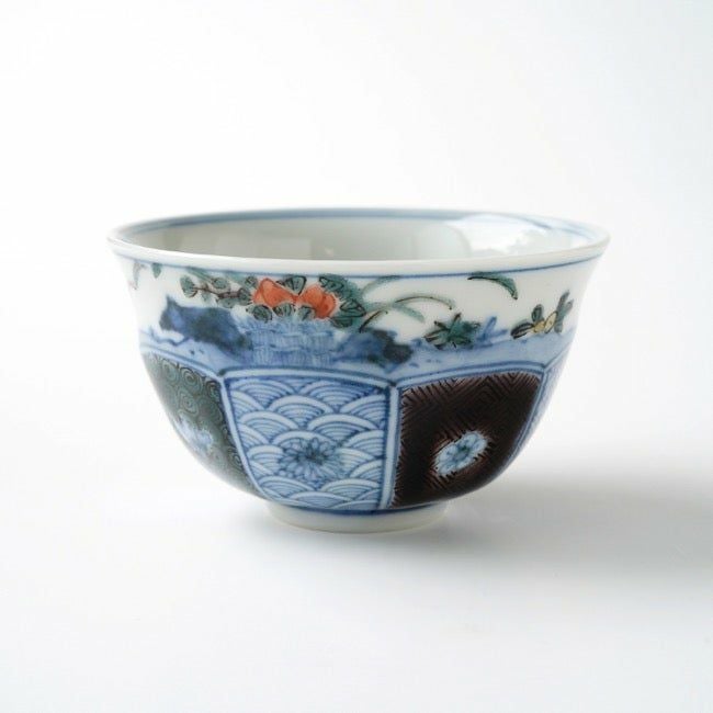 山本長左（やまもとちょうざ） 【山本長左】ぐい呑 色絵祥瑞〈1個