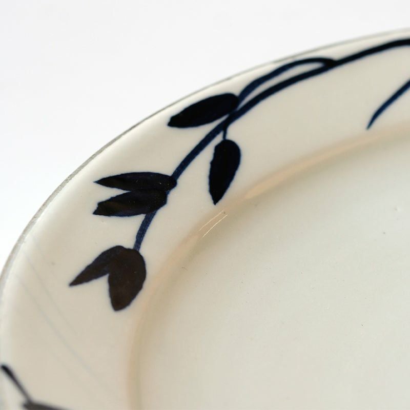 いろどり 粉引染花 おいしい器 いろどり 粉引 盛皿（染花）〈1枚