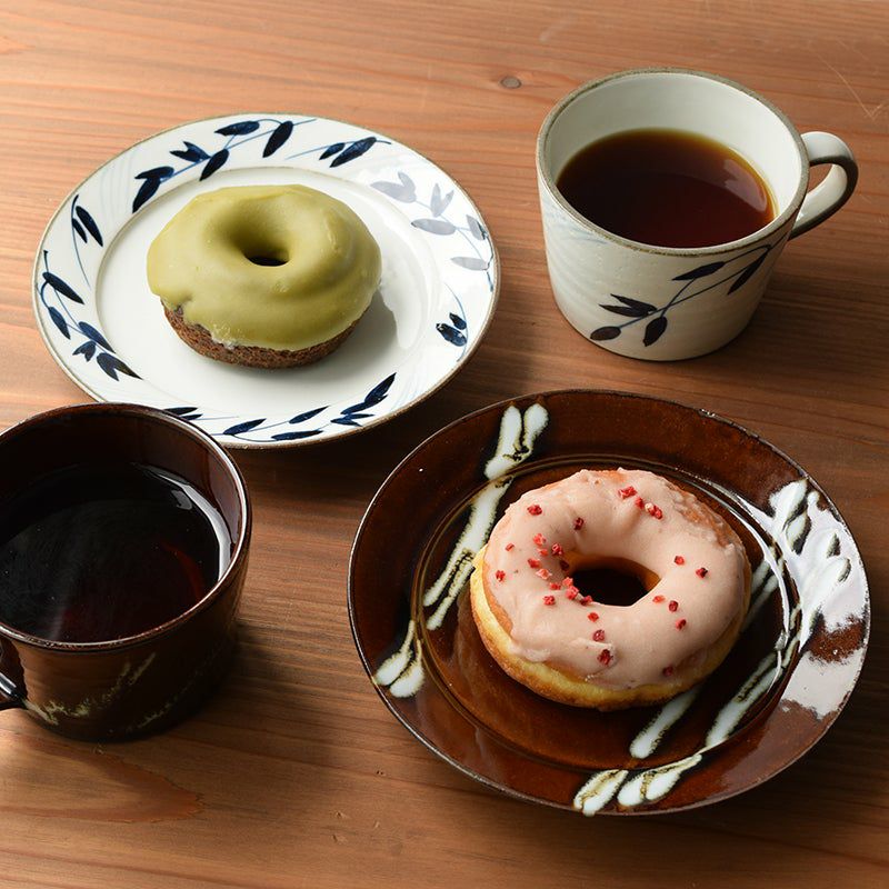 いろどり 粉引染花 おいしい器 いろどり 粉引 マグ（染花）〈1個