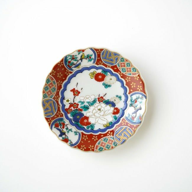 SALE 【九谷焼SALE】時代絵 3号菊小皿〈5枚〉 |皿や鉢など和食器の通販