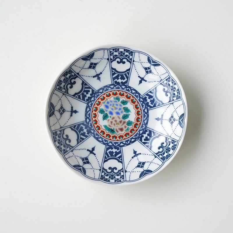 SALE 【九谷焼SALE】ようらく時代絵 4号皿〈5枚〉 |皿や鉢など和食器の