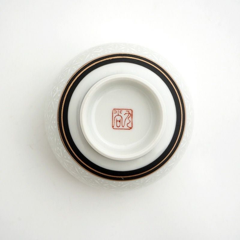 SALE 【九谷焼SALE】白七宝 蓋付二客碗〈2客〉 |皿や鉢など和食器の