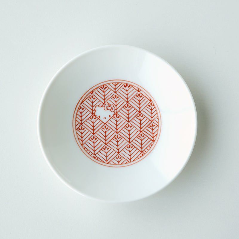 ハローキティ ハローキティ 吉祥文 小皿（赤）〈5枚〉 |皿や鉢など和
