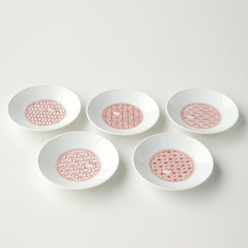 鳥獣戯画×ハローキティ　たち吉小皿5枚セット　新品未使用 サンリオ - 【匿名配送】たち吉 ハローキティ 鳥獣戯画 小皿（水遊び