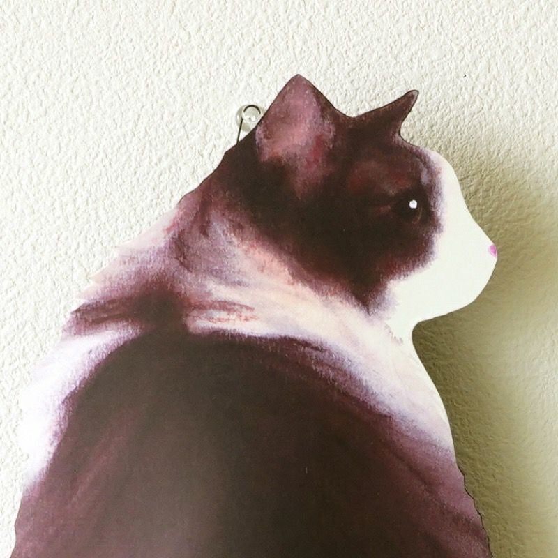 ノルウェージャンフォレストキャット 猫時計