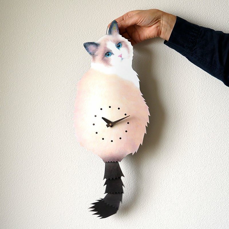 猫のしっぽをふる時計（猫時計） 藤井啓太郎 藤井 啓太郎 猫時計