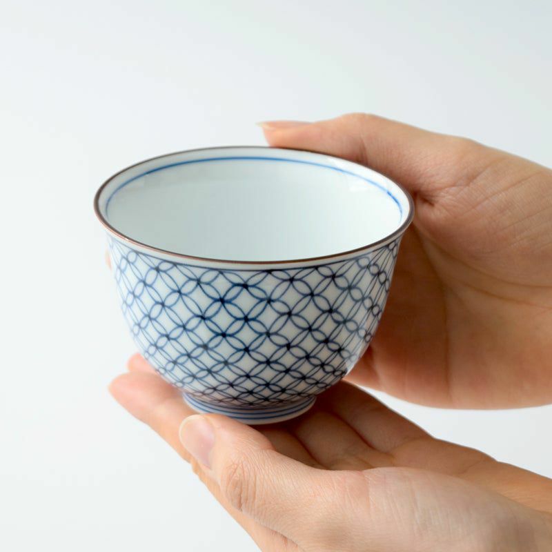 シリーズ以外・その他 単品 染付七宝文 お茶呑茶碗 波佐見焼 |皿や鉢