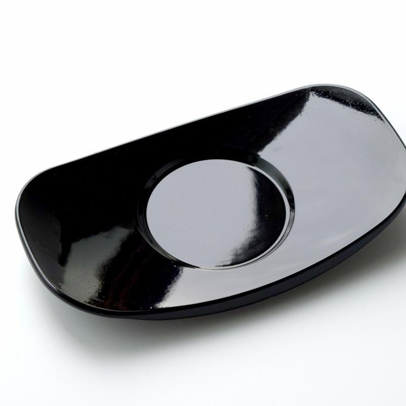 シリーズ以外・その他 黒塗小判 茶托〈1枚〉 越前塗 |皿や鉢など和食器