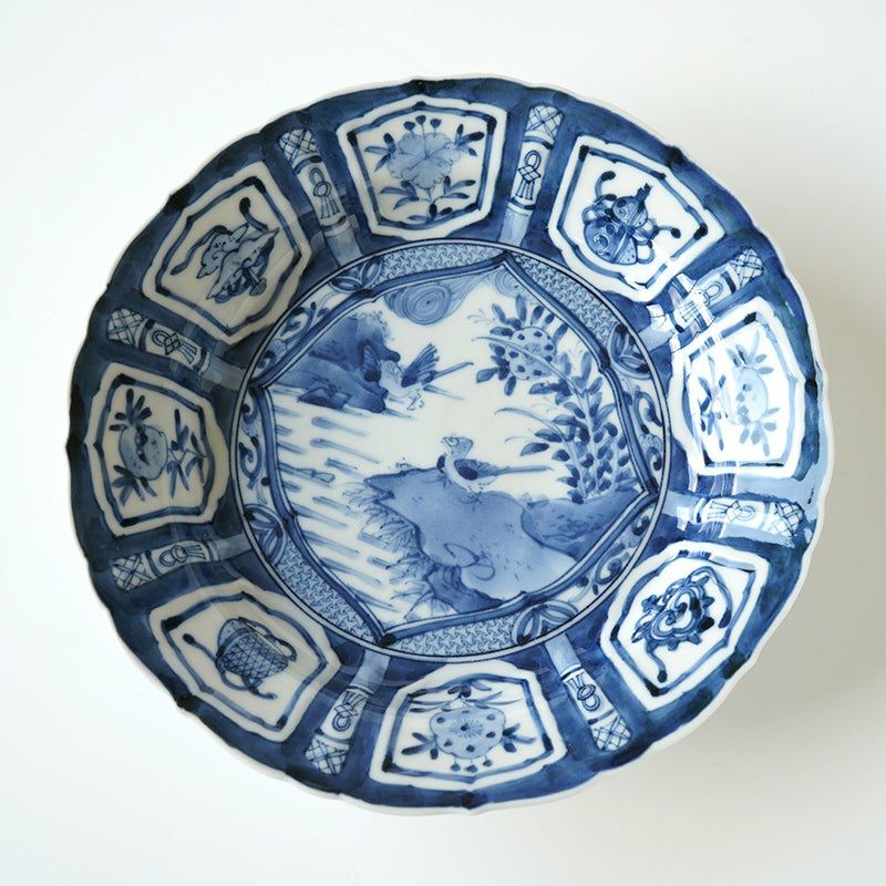 山本長左（やまもとちょうざ） 【山本長左】6号皿 陽刻芙蓉手〈1枚