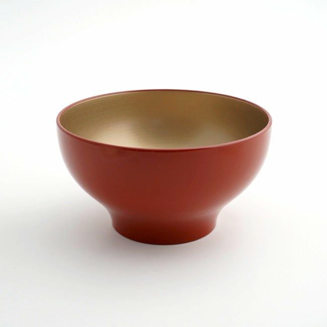 和モダン漆器 【越前塗】洗朱金刷毛目光琳丼〈1個〉 |皿や鉢など和食器