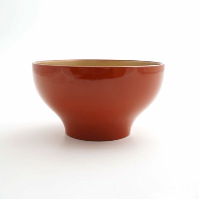 和モダン漆器 【越前塗】洗朱金刷毛目光琳丼〈1個〉 |皿や鉢など和食器