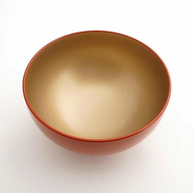 和モダン漆器 【越前塗】洗朱金刷毛目光琳丼〈1個〉 |皿や鉢など和食器