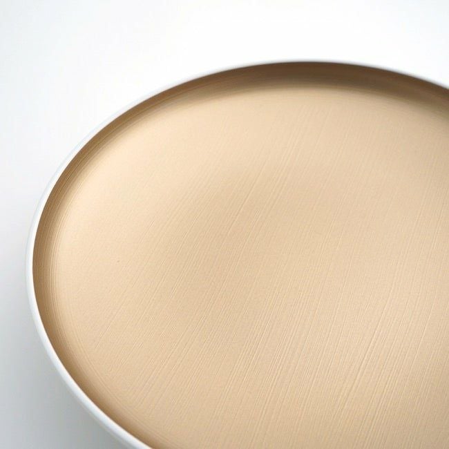和モダン漆器 【越前塗】光琳プレート（大） シャンパンゴールド〈1枚