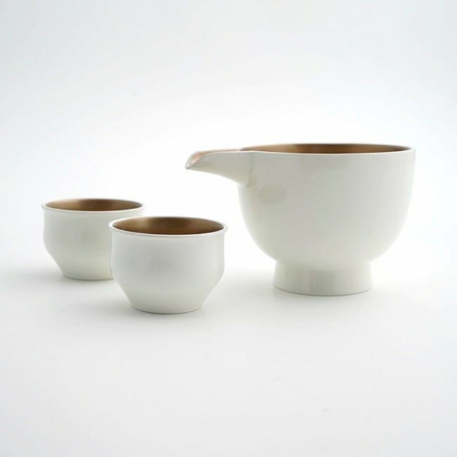 和モダン漆器 【越前塗】酒器セット シャンパンゴールド〈片口1個