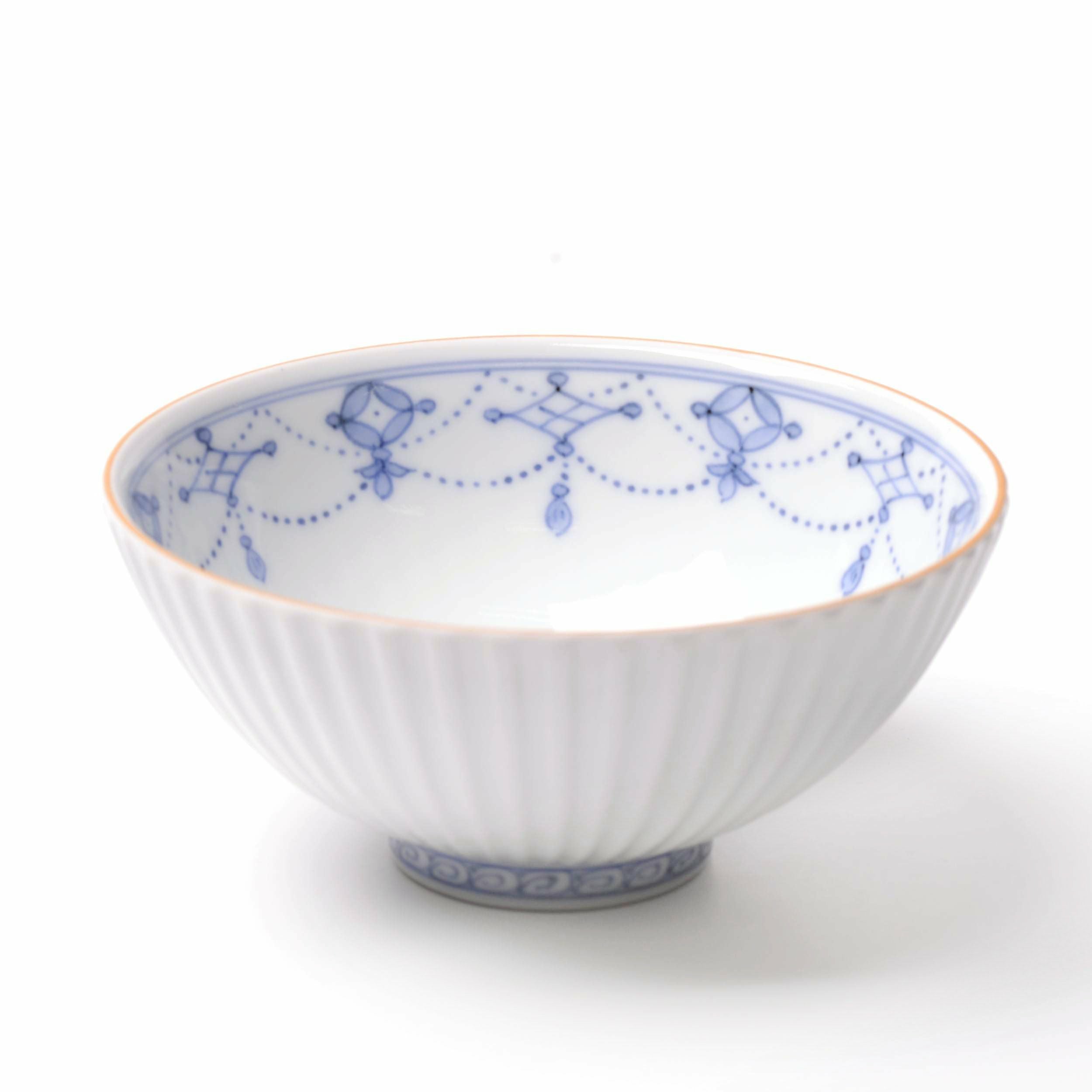 青華瓔珞文（せいかようらくもん） 単品 青華瓔珞文 飯茶碗（大）〈1個