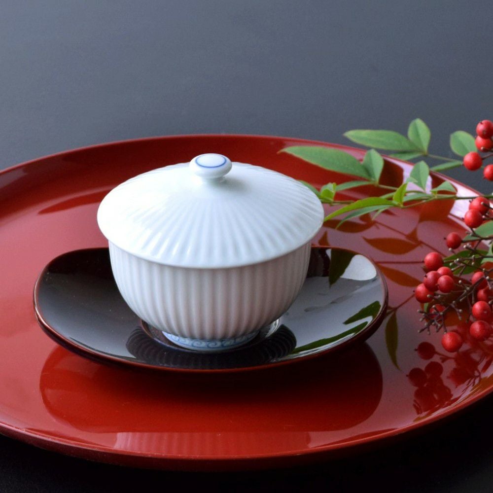 青華瓔珞文（せいかようらくもん） 単品 青華瓔珞文 蓋付お茶呑茶碗〈1