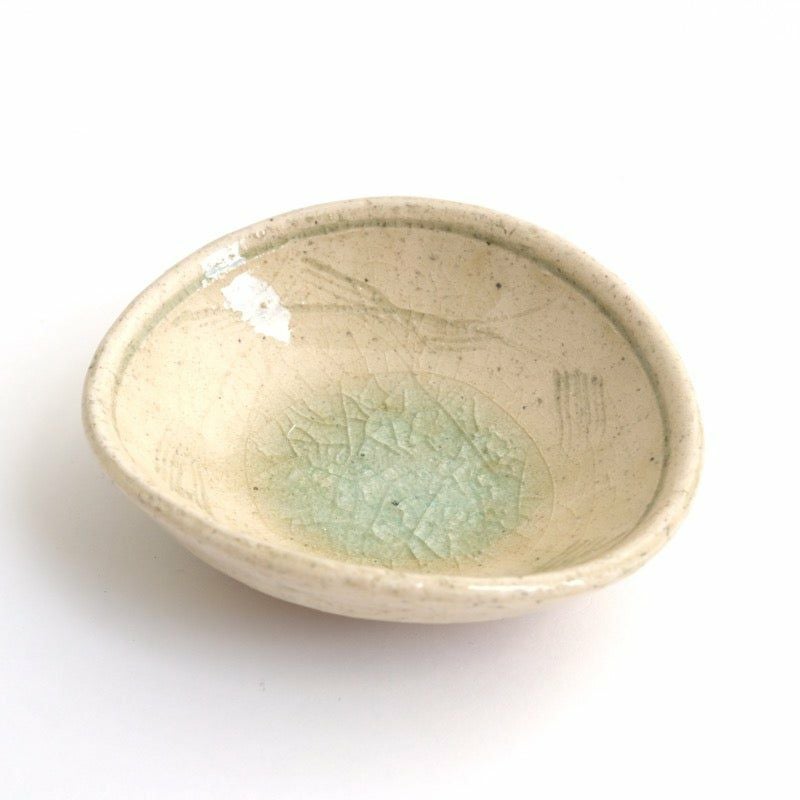 灰釉草文（はいゆうそうもん） 灰釉草文 刺身揃 〈大2個・小2個〉 美濃