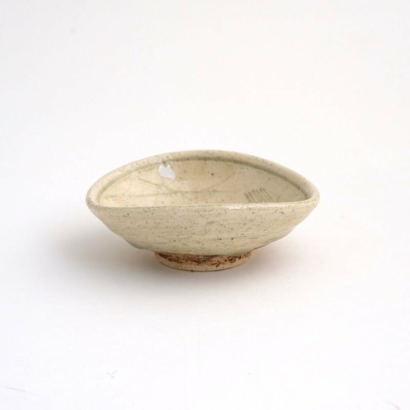 灰釉草文（はいゆうそうもん） 灰釉草文 刺身揃 〈大2個・小2個〉 美濃