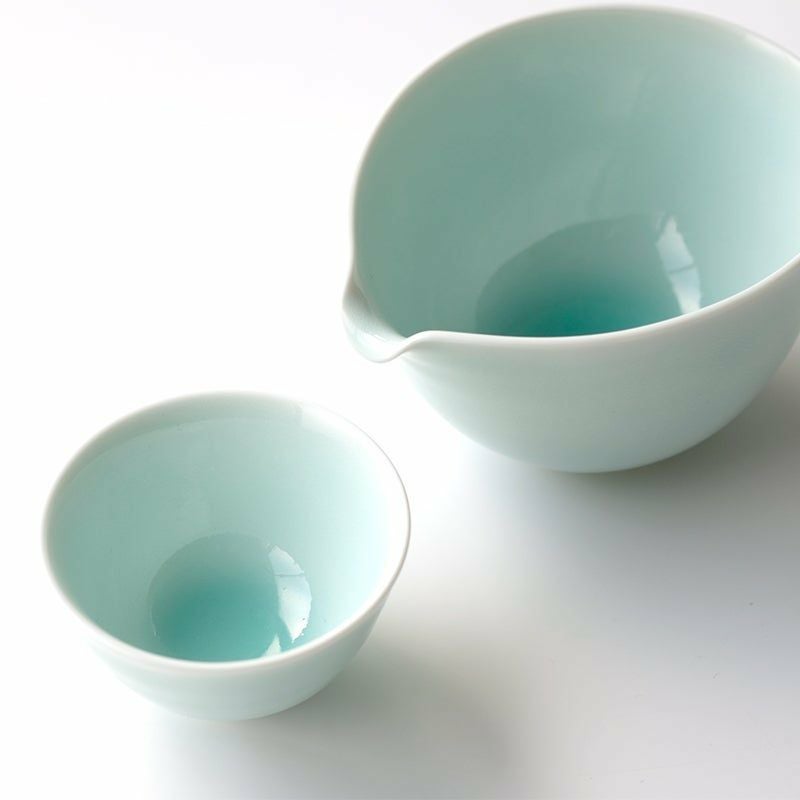 シリーズ以外・その他 単品 青白磁 ぐい呑〈1個〉 波佐見焼 |皿や鉢