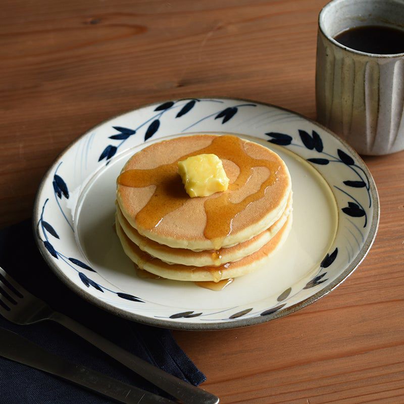 いろどり 粉引染花 おいしい器 いろどり 粉引 中皿（染花）〈1枚