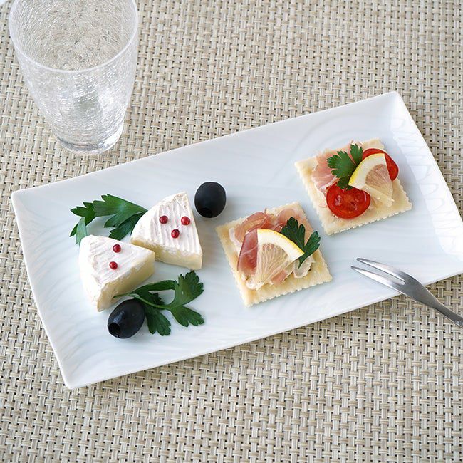 白磁さらさ（はくじさらさ） 白磁さらさ 焼物皿〈5枚〉 美濃焼 |皿や鉢