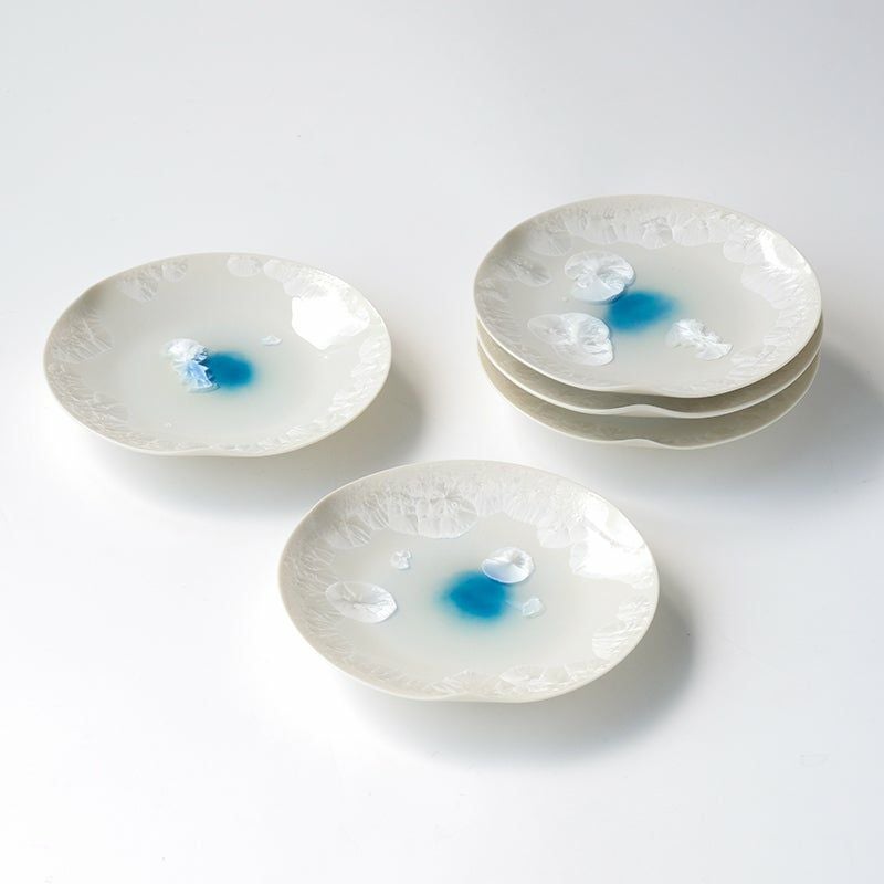 月華（げっか） 月華 菓子皿〈5枚〉 京焼・清水焼 |皿や鉢など和食器の
