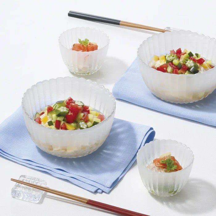 【　Tuki　】おまとめ買い2点 菊螺鈿手焙　火鉢　黒漆　清菊真香 菊の香（きくのか）_ガラス 単品 菊の香 中鉢〈1個〉 |皿や鉢など和
