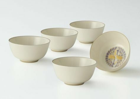 シリーズ以外・その他 【おまとめSALE】双鶴 お茶呑茶碗（桐箱入）〈5