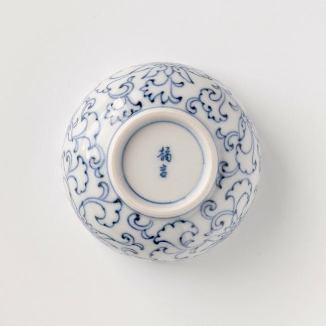 京唐草（きょうからくさ） 単品 京唐草 お茶呑茶碗〈1客〉 瀬戸焼 |皿