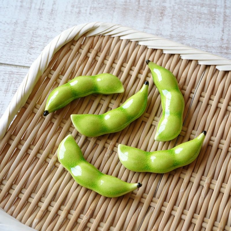 シリーズ以外・その他 えだ豆 箸置〈5個〉 美濃焼 |皿や鉢など和食器の