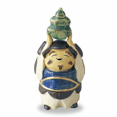 縁起かつぎ 七福神 縁起かつぎ 置物（大黒さま）〈1個〉 瀬戸焼 |皿や 