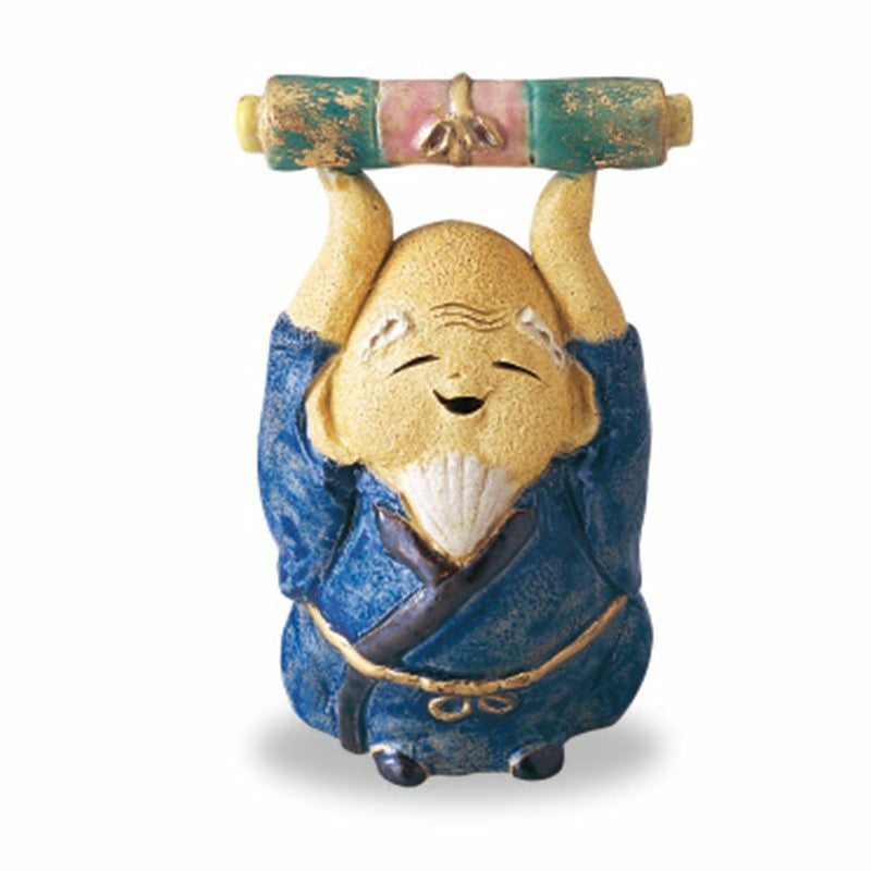縁起かつぎ 七福神 縁起かつぎ 置物（寿老人さま）〈1個〉 瀬戸焼 |皿