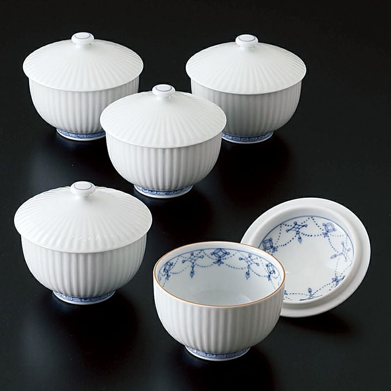 和食器　茶懐石　染付　花蝶文　手塩皿　六客　在銘　時代箱　V　9355 源右衛門窯作 染錦更紗手花蝶文 飯椀 | 有田焼の有光堂 | 源右衛門窯