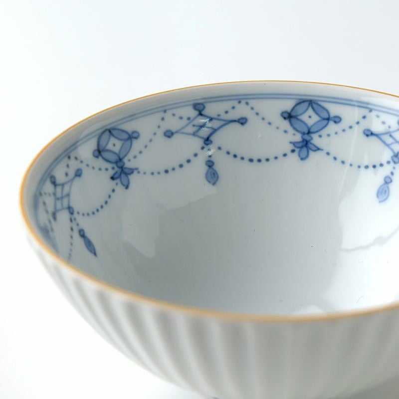 青華瓔珞文（せいかようらくもん） 青華瓔珞文 夫婦茶碗（桐箱入）〈2