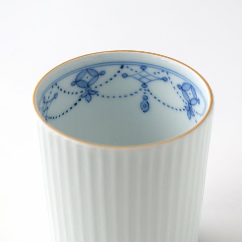 青華瓔珞文（せいかようらくもん） 青華瓔珞文 夫婦湯呑（桐箱入）〈2