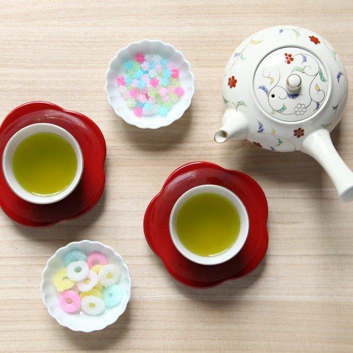 シリーズ以外・その他 朱塗梅 茶托〈5枚〉 越前塗 |皿や鉢など和食器の