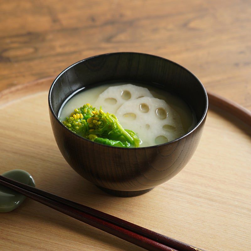 たち吉　欅 くりぬき椀（黒）2個セット　木製汁椀　 楽天市場】和食器 雑煮椀 11cm【単品】「 たち吉 欅 くりぬき椀 黒