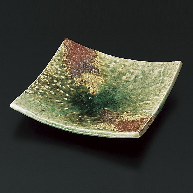 灰釉 平向付 ５枚組　(伊賀焼 高台皿)　蓮善隆 作 伊賀焼 蓮 善隆・内金陶器店