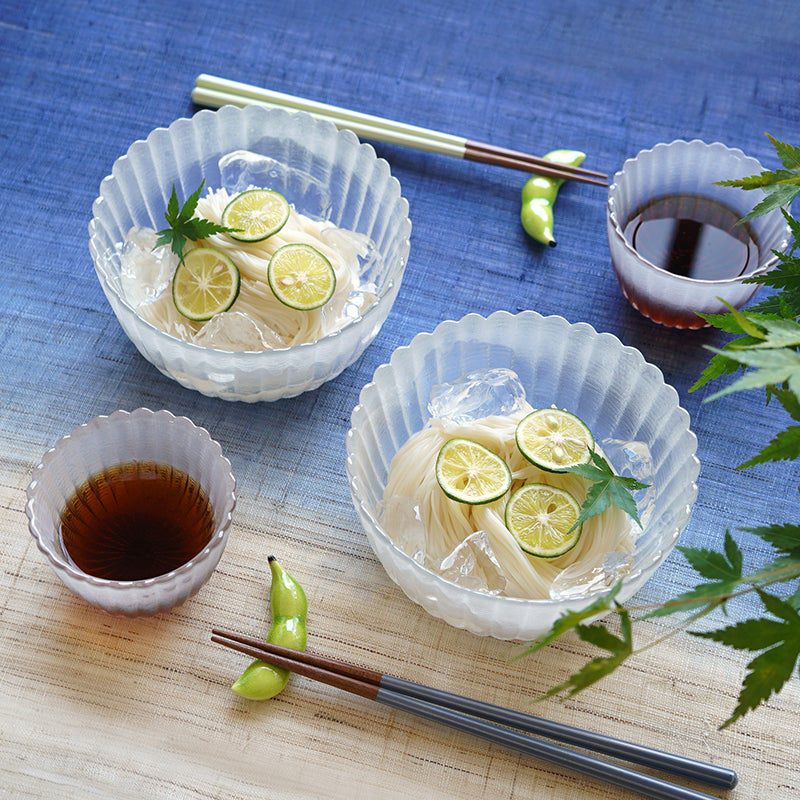 たち吉　菊花　菊の香　ソーメンセット 菊の香（きくのか）_ガラス 単品 菊の香 そば猪口〈1個〉 |皿や鉢など