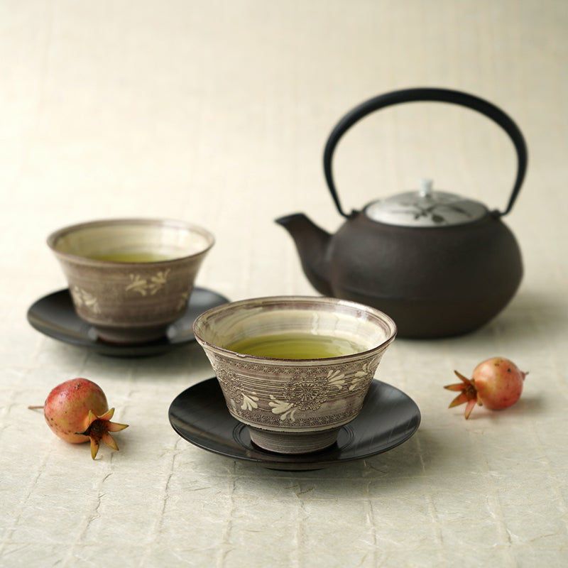 京焼お茶呑2個セット 京焼 清水焼 青瓷貫入お茶呑茶碗揃え 利宗 : 松韻堂 Yahoo!店 - 通販