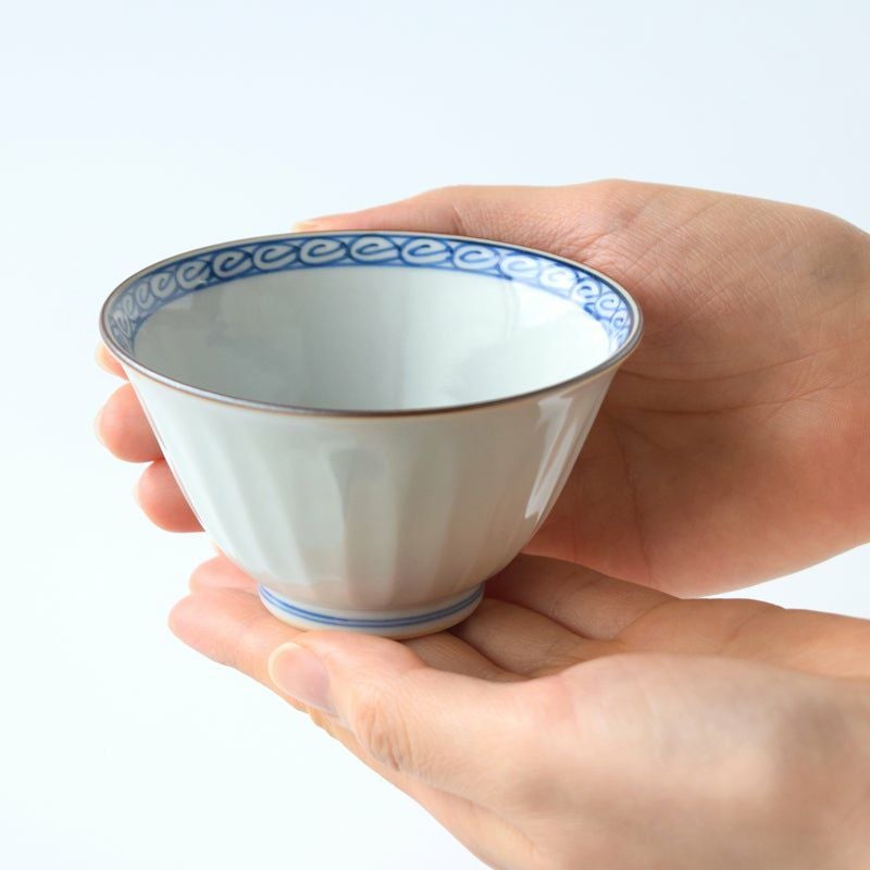 シリーズ以外・その他 白磁面取 お茶呑茶碗（桐箱入）〈5個〉 京焼