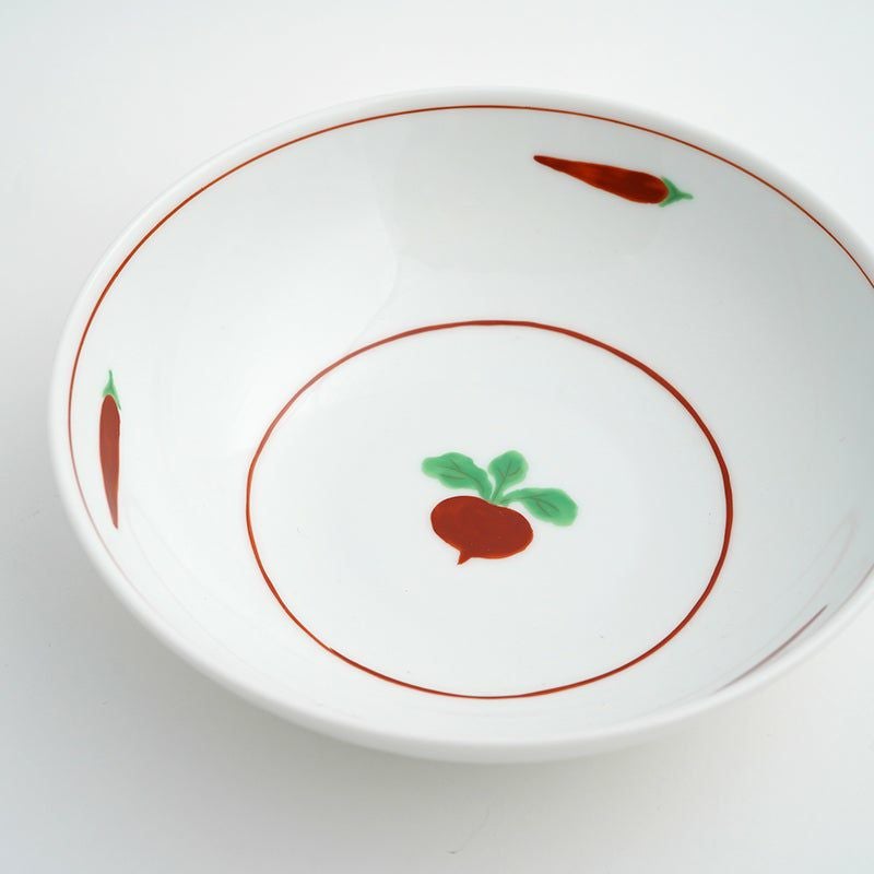 赤絵かぶら（あかえかぶら） 単品 赤絵かぶら 中鉢〈1個〉 美濃焼 |皿