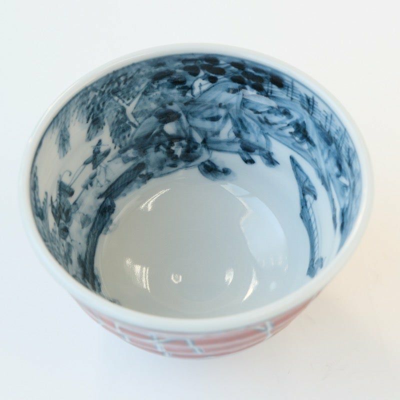 清水焼山科窯、宝舟文茶碗 PUKKURI