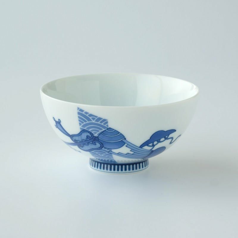 縁起の茶碗 【匠の伝承】縁起の茶碗 鍋島宝づくし 飯茶碗（染付）〈1個