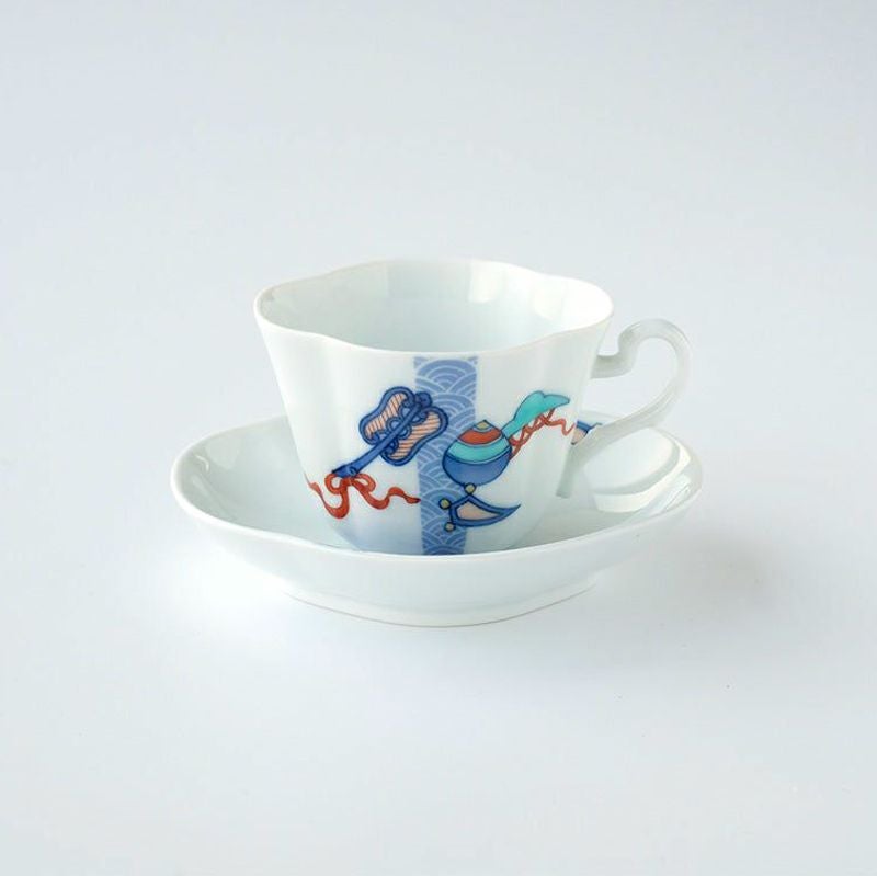 縁起の茶碗 【おまとめSALE】【匠の伝承】縁起の茶碗 鍋島宝づくし