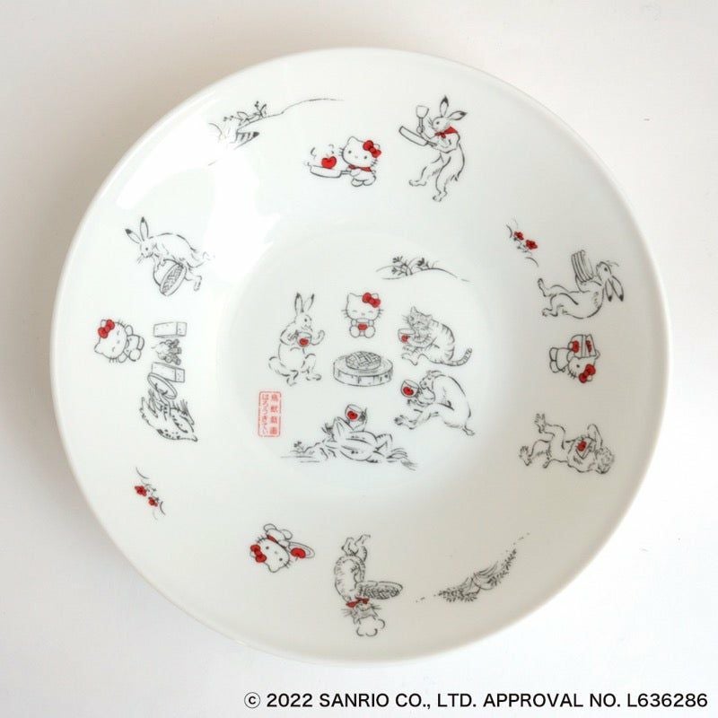 ハローキティ 鳥獣戯画 ハローキティ 鳥獣戯画 深皿〈1枚〉 |皿や鉢